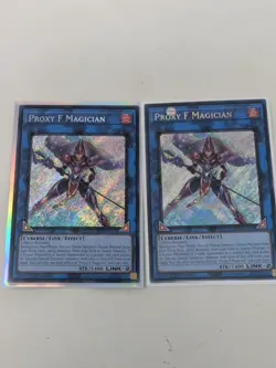 Yugioh- 2x ProxyF Magician BLTR-EN094 Secret Rare 1st Ed NM - Image 1
