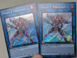 Yugioh- 2x ProxyF Magician BLTR-EN094 Secret Rare 1st Ed NM - Image 3