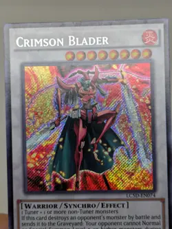 YUGIOH Secret Rare Crimson Blader LC5D-EN074 1st Edition - Image 3