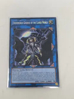 Yugioh Underworld Goddess Of The Closed World -Secret Rare 1st Ed RA02-EN045 NM - Image 1
