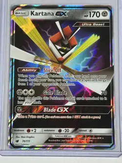 Kartana GX - 70/111 - Pokemon Crimson Invasion Sun & Moon Ultra Rare Card NM - Image 1