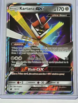 Kartana GX - 70/111 - Pokemon Crimson Invasion Sun & Moon Ultra Rare Card NM - Image 3
