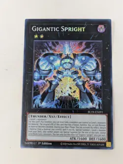 Yugioh- Gigantic Spright BLTR-EN091- Secret Rare 1st Ed- NM - Image 1