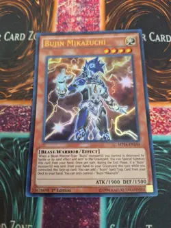 Yugioh Bujin Mikazuchi MP14-EN144 Ultra Rare 1st Edition Near Mint - Image 1