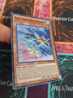 Yugioh Mecha Phantom Beast Megaraptor MP14-EN007 Super Rare 1st Edition NM - Image 2