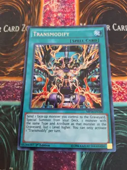 Yugioh Transmodify MP14-EN106 Secret Rare 1st Edition Near Mint - Image 1