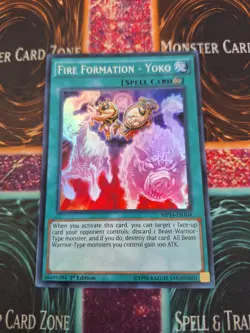 Yugioh Fire Formation - Yoko JOTL-EN065 Super Rare 1st Edition Near Mint - Image 1