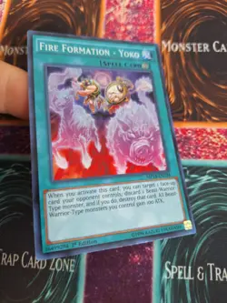 Yugioh Fire Formation - Yoko JOTL-EN065 Super Rare 1st Edition Near Mint - Image 2