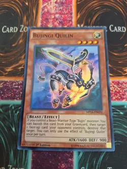 Yugioh Bujingi Quilin MP14-EN070 Super Rare 1st Edition Near Mint - Image 1