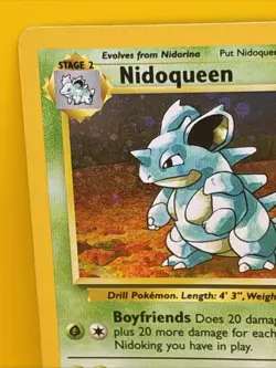 NIDOQUEEN ( 12/130 ) Base Set 2 Holo swirl 1999-2000 Wizards Pokemon Card - Image 3