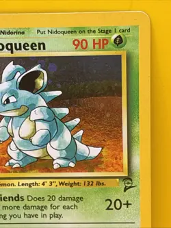 NIDOQUEEN ( 12/130 ) Base Set 2 Holo swirl 1999-2000 Wizards Pokemon Card - Image 4