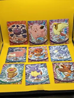 POKEMON CARDS ( 9 ) Topps Series Non- Holo Pokemon Card Tv Animation Edition - Image 1