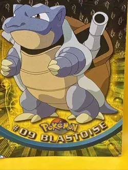 BLASTOISE ( 09 ) Topps Series Holo Pokemon Card 1999 Nintendo - Image 3