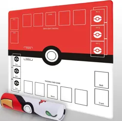 2 Player TCG Trainer Playmat with Zones & Tube | Stitched Game Mat for Card Play - Image 3