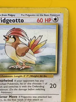 PIDGEOTTO ( 22 /102 ) ) Non Holo 1995-1998 Pokemon / Nintendo Card - Image 4