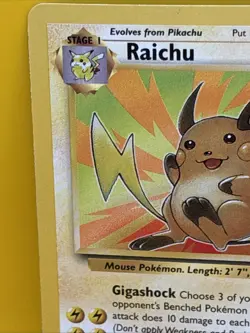 RAICHU ( 29/62 ) ) Non Holo 1995-1998 Pokemon / Nintendo Card - Image 3