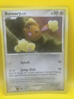 BUNEARY Lv. 11 PROMO ( DP06 ) Swirl Holo Card 2007 Pokemon/ Nintendo - Image 1