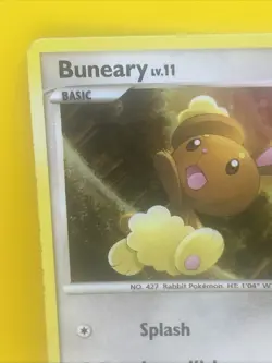 BUNEARY Lv. 11 PROMO ( DP06 ) Swirl Holo Card 2007 Pokemon/ Nintendo - Image 2