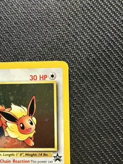 ✨ Eevee WOTC Promo 11 Holo Black Star Pokemon Card LP+ w/ Swirl Rare - Image 4