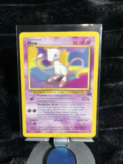 Pokemon Card - Mew #8 WoTC Black Star Promo - Image 3