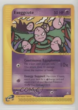 Exeggcute Pokemon e-Card Series Aquapolis #77 2002 10a3 - Image 1