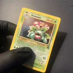 Venusaur #13 (Black Star Promo) Holo RARE Pokemon card - GameBoy - Swirl! - Image 3
