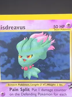 MISDREAVUS POKEMON CARD 2007 Nintendo PROMO Card #39 Pain Split ( 1995-2001 ) - Image 2