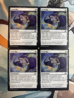4x Set Four U 0034 Seam Rip Enchantment Uncommon EOE Edge of Eternities MTG Card - Image 1