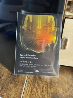 MTG Edge Of Eternities Sacred Foundry EOE 282 Rare Foil Showcase Borderless - Image 1