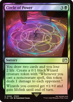 MAGIC THE GATHERING FINAL FANTASY CIRCLE OF POWER (FOIL) U 92 FIN MTG FCA TCG - Image 1