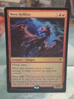 FOIL R 0148 Nova Hellkite Creature Drago Rare EOE Edge of Eternities MTG Card NM - Image 1