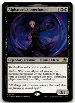 #87 Alpharael, Stonechosen NM 2025 MTG Edge of Eternities M - Image 1