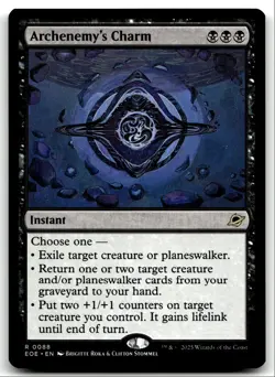 #88 Archenemy's Charm NM 2025 MTG Edge of Eternities R - Image 1