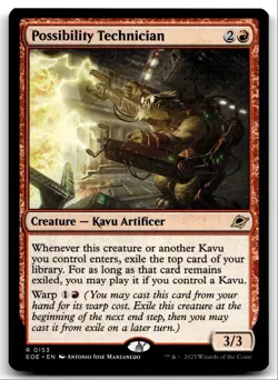 #153 Possibility Technician NM 2025 MTG Edge of Eternities R - Image 1