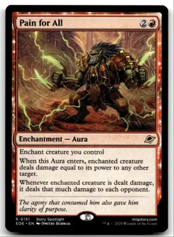 #151 Pain for All NM 2025 MTG Edge of Eternities R - Image 1