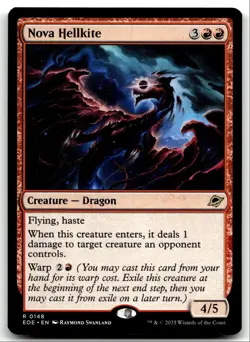 #148 Nova Hellkite NM 2025 MTG Edge of Eternities R - Image 1
