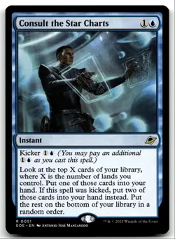 #51 Consult the Star Charts NM 2025 MTG Edge of Eternities R - Image 1