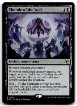 #91 Chorale of the Void NM FOIL 2025 MTG Edge of Eternities R - Image 1
