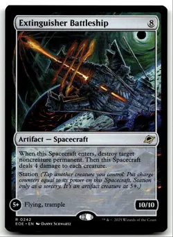 #242 Extinguisher Battleship NM 2025 MTG Edge of Eternities R - Image 1