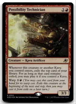 #153 Possibility Technician NM FOIL 2025 MTG Edge of Eternities R - Image 1