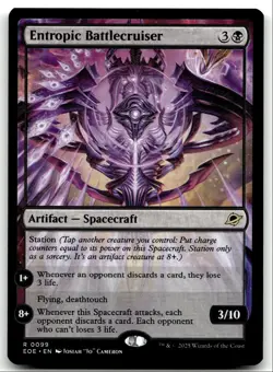 #99 Entropic Battlecruiser NM 2025 MTG Edge of Eternities R - Image 1