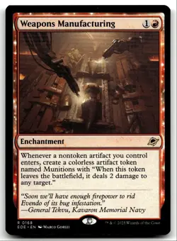 #168 Weapons Manufacturing NM 2025 MTG Edge of Eternities R - Image 1
