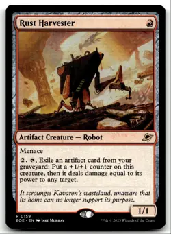 #159 Rust Harvester NM 2025 MTG Edge of Eternities R - Image 1