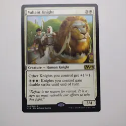 Valiant Knight | MTG | M19 | 042/280 | Same Day Shipping! - Image 1