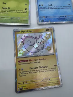 Pokemon TCG SV: Paldean Fates Holo Lot 138/091 Pachirisu, 103/091 Dolliv 118/091 - Image 4