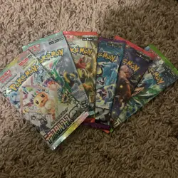 6x Pokemon Booster Pack Lot FACTORY SEALED Cards - Japanese - Image 1