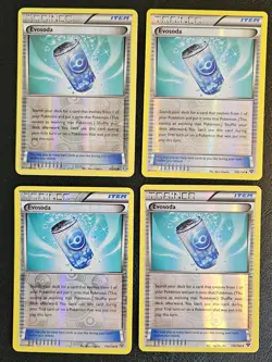 Evosoda 116/146 Uncommon Reverse Holo Playset x4 English Pokemon XY Base Set MP - Image 1