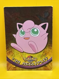 1999 Topps Pokemon TV #39 Jigglypuff Foil Blue Logo - Image 1