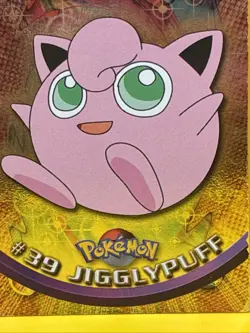 1999 Topps Pokemon TV #39 Jigglypuff Foil Blue Logo - Image 3