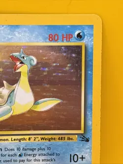 LAPRAS ( 10/62 ) Swirl Holo 1999 Wizards Basic Pokemon - Image 4